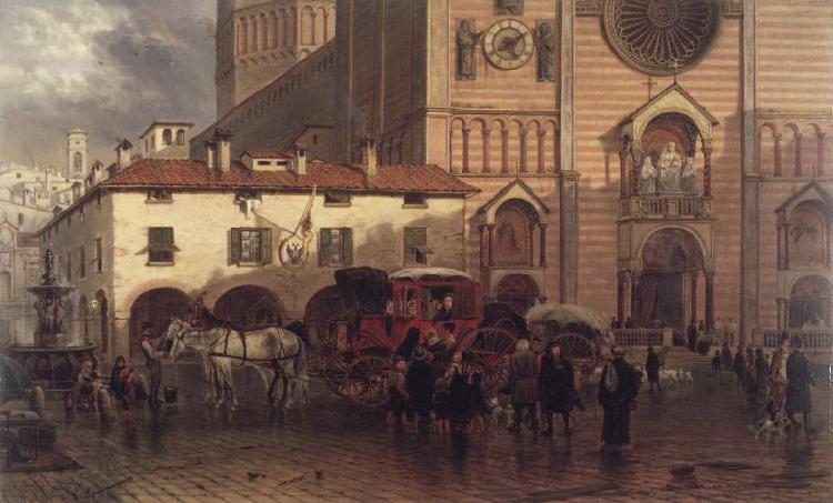 Edward lamson Henry The Cathedral of Piacenza China oil painting art